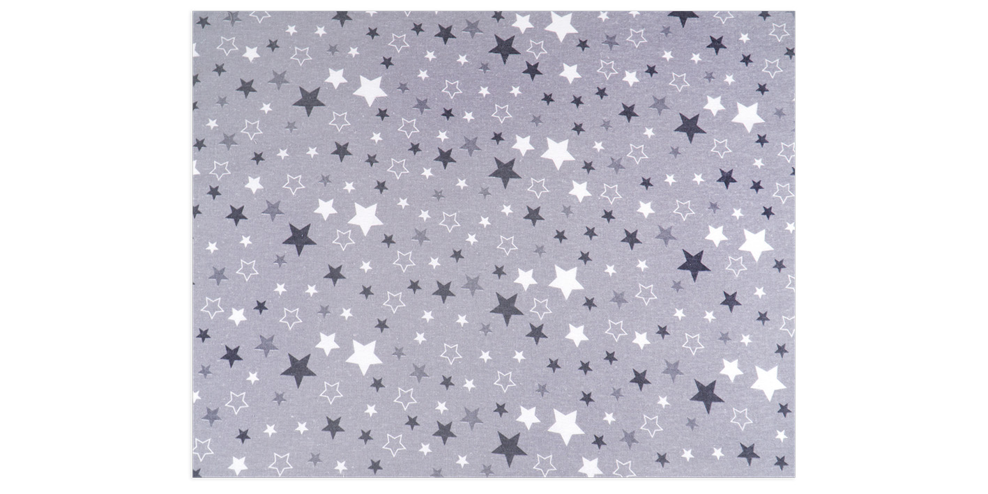 Pielucha flanelowa gwiazdki szare